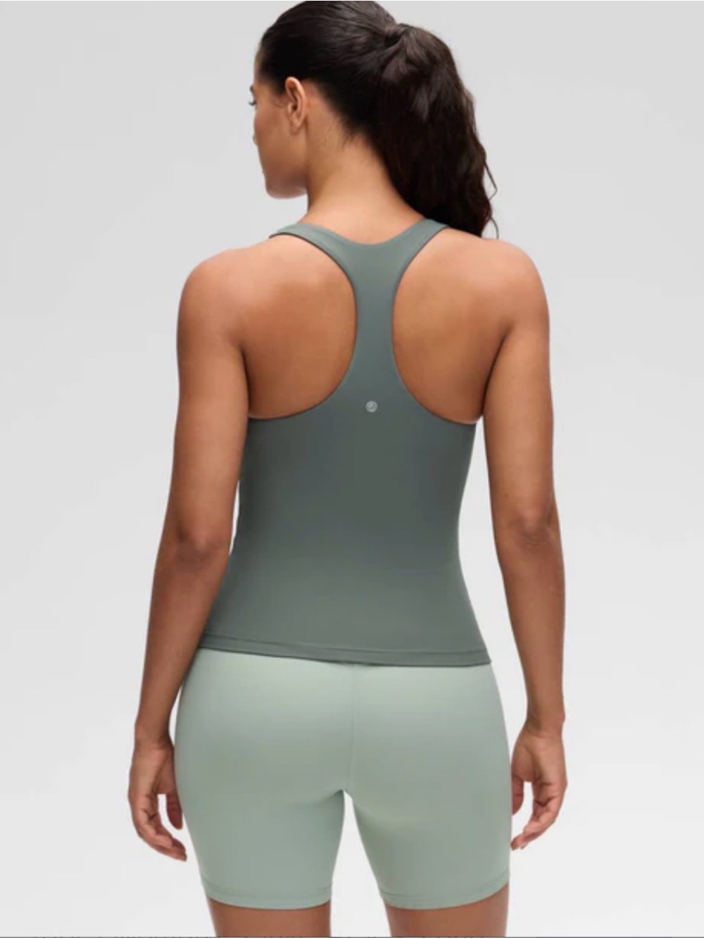 90 Degree By Reflex Racerback Tank in Sage Green. Size M